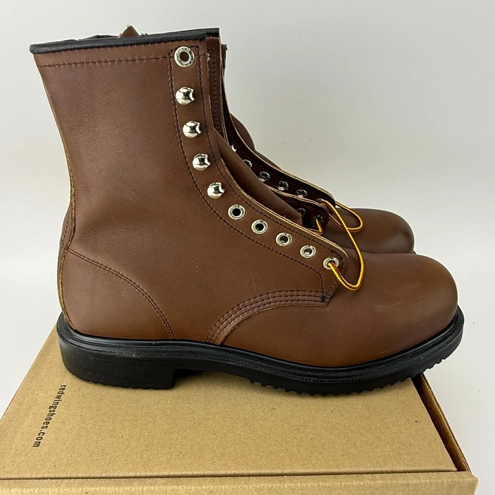 Red Wing 2233 SuperSole 8 Inch Steel Toe Work Boots Mens 9 D Brown NIB